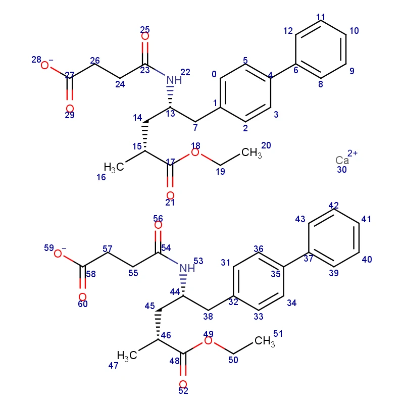 (আলফাআর,গামাএস)-গামা-[(3-কারবক্সি-1-অক্সোপ্রোপাইল)অ্যামিনো]-আলফা-মিথাইল-[1,1'-বাইফেনাইল]-4-পেন্টানোয়িক অ্যাসিড 4- ইথাইল এস্টার ক্যালসিয়াম লবণ